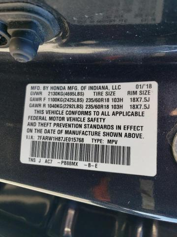 7FARW1H87JE015768 Honda CR-V EXL