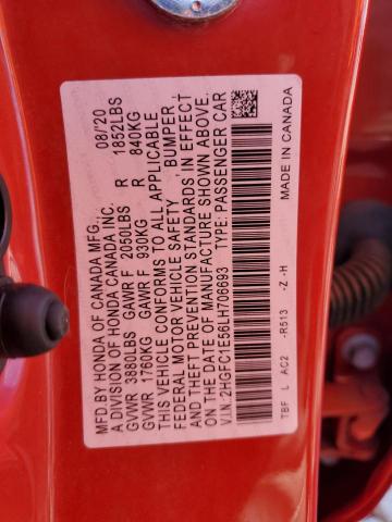 2HGFC1E56LH706693 Honda CIVIC SI