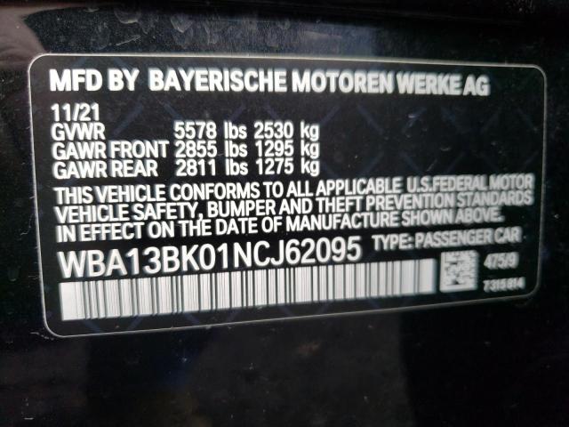 WBA13BK01NCJ62095 BMW M550xi