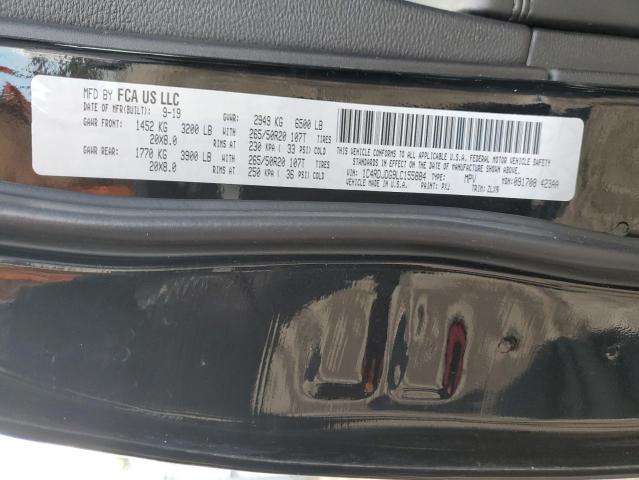 1C4RDJDG9LC155884 Dodge DURANGO GT