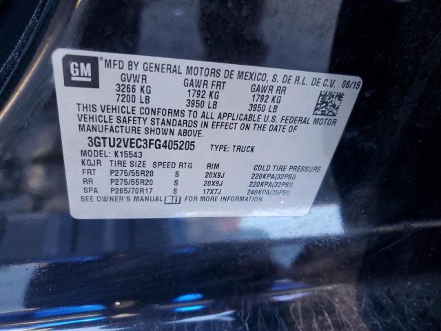 3GTU2VEC3FG405205 GMC Sierra K1500 Slt