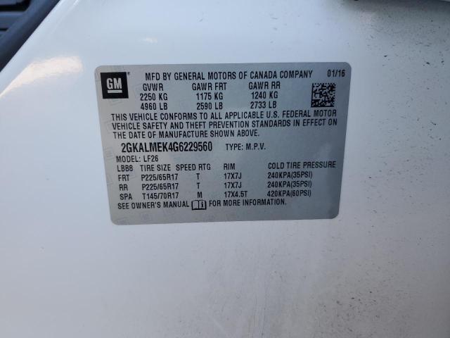 2GKALMEK4G6229560 GMC Terrain Sle