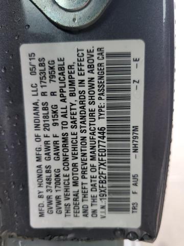 19XFB2F7XFE077446 Honda CIVIC SE