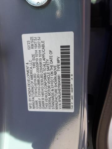 5FNRL6H87PB045881 Honda Odyssey Touring