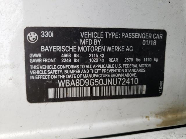 WBA8D9G50JNU72410 BMW 330 XI