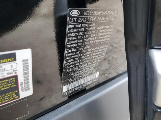 SALGS2KF2GA297968 Land Rover Range Rover Hse