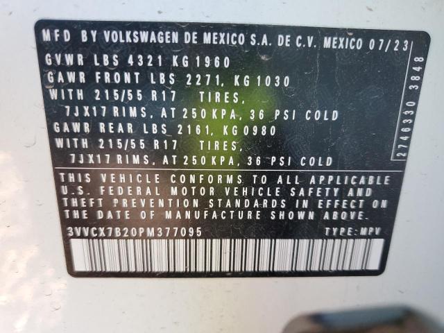 3VVCX7B20PM377095 Volkswagen TAOS S