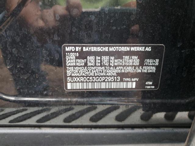 5UXKR0C53G0P29513 BMW X5 Xdrive35i