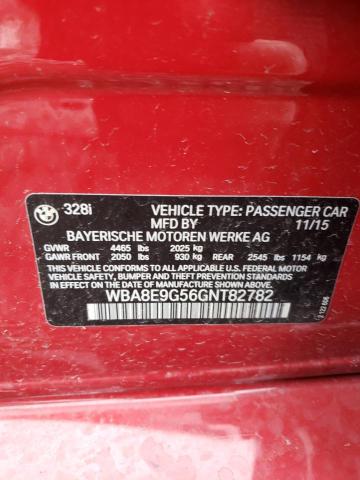 WBA8E9G56GNT82782 BMW 328 I Sulev