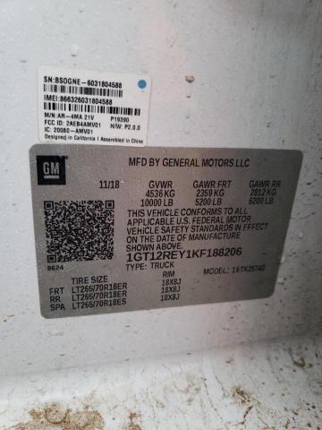 1GT12REY1KF188206 GMC Sierra K2500 Slt