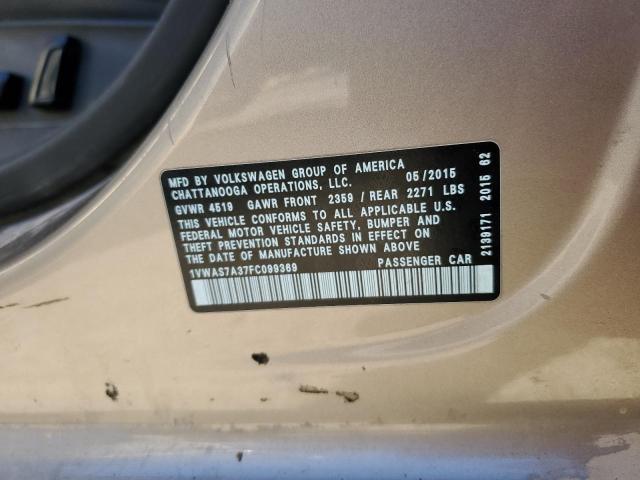 1VWAS7A37FC099369 Volkswagen PASSAT S