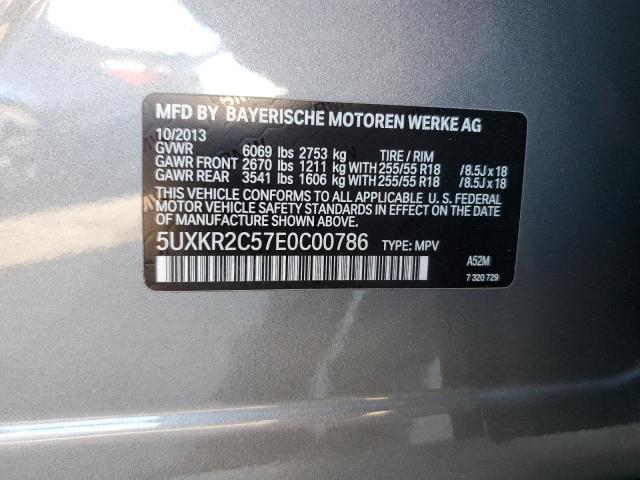 5UXKR2C57E0C00786 BMW X5 Sdrive35i