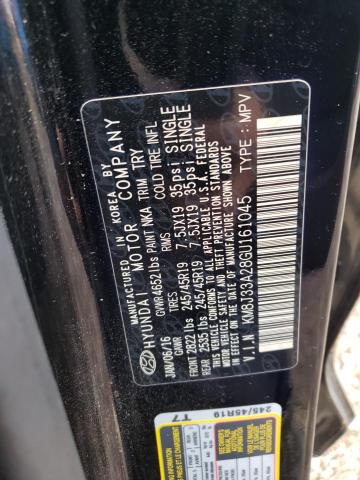 KM8J33A28GU161045 Hyundai 2016