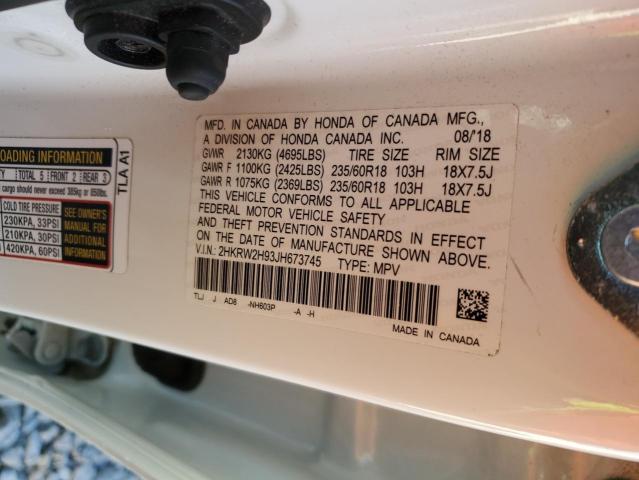 2HKRW2H93JH673745 Honda CR-V TOURI