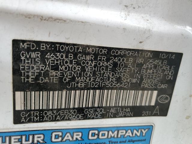 JTHBF1D21F5056421 Lexus IS 250