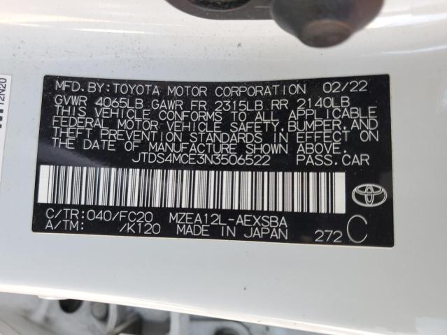 JTDS4MCE3N3506522 Toyota m20a-fks