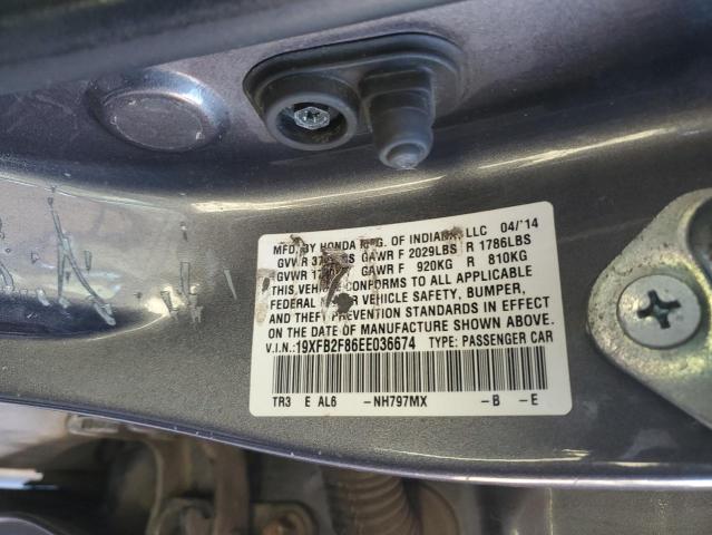 19XFB2F86EE036674 Honda r18z1