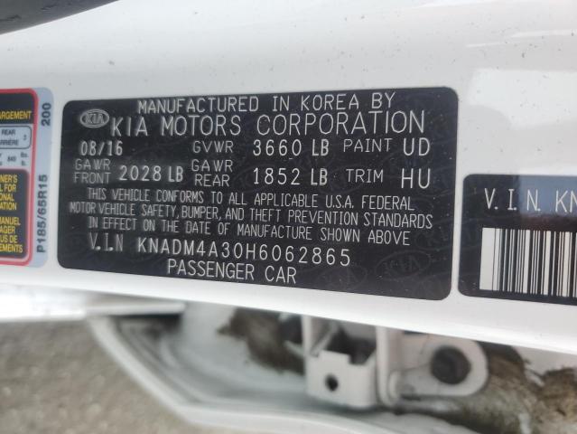 KNADM4A30H6062865 KIA 2017