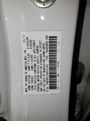 1HGCR2F10HA141981 Honda k24w1