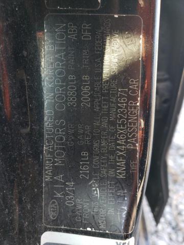 KNAFX4A6XE5234671 KIA FORTE LX