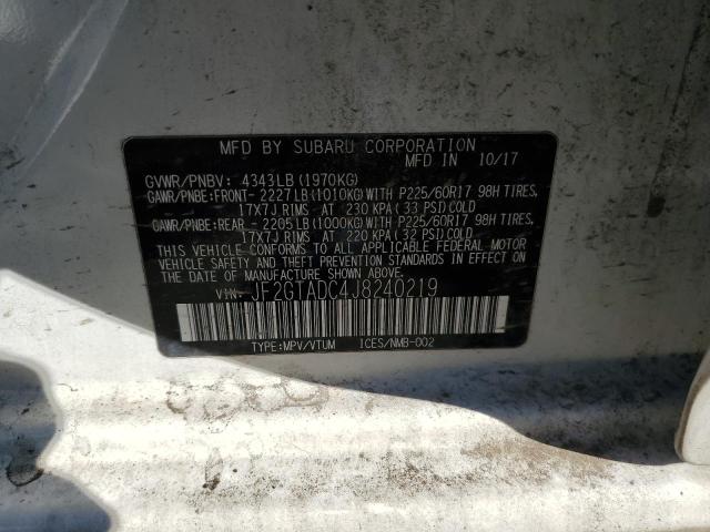 JF2GTADC4J8240219 Subaru naturally aspirated