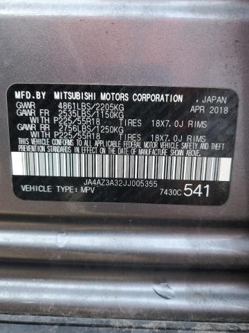 JA4AZ3A32JJ005355 Mitsubishi Outlander