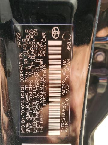 JTDBCMFE7P3000418 Toyota COROLLA LE