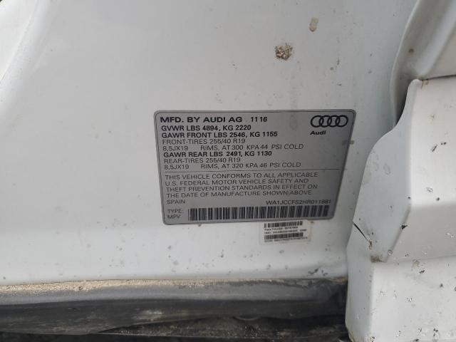 WA1JCCFS2HR011881 Audi Q3