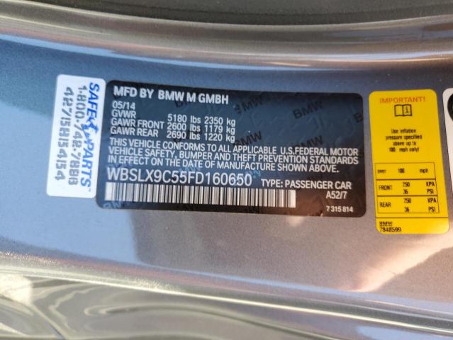 WBSLX9C55FD160650 BMW 2015
