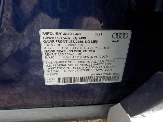 WA1BAAFY2M2119620 Audi Q5 PREMIUM