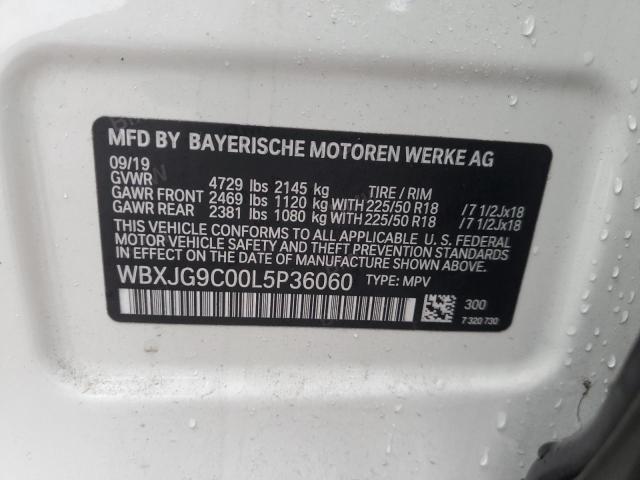 WBXJG9C00L5P36060 BMW X1 XDRIVE2